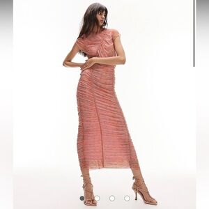 Topshop Floral Midi Dress